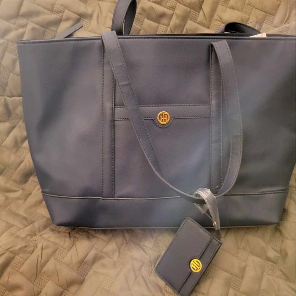 Tommy Hilfiger tote with pouch